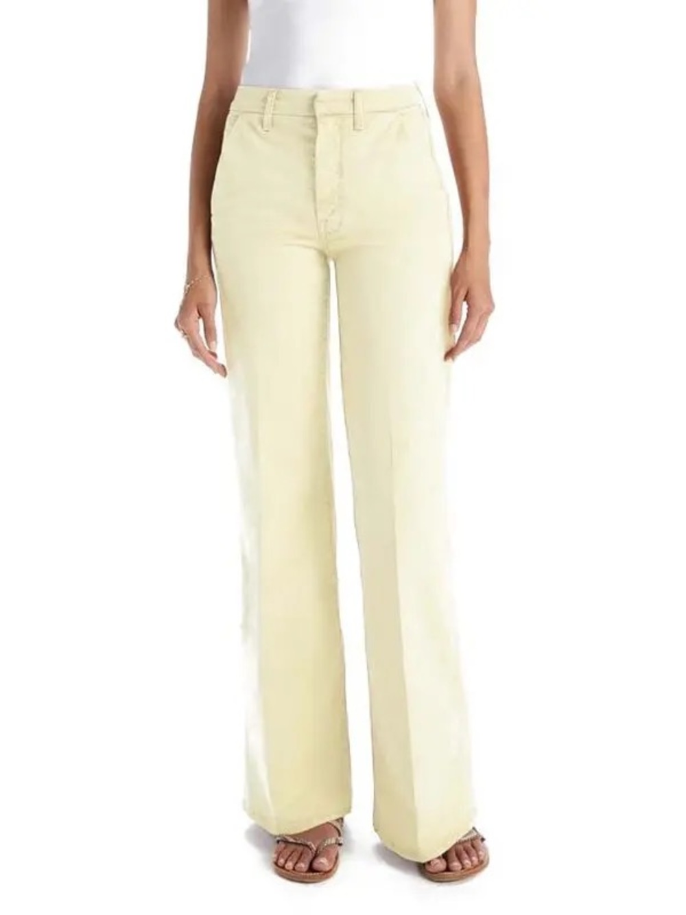 MOTHER The Roller Prep Killing Time Goldfinch Jeans Sz 25